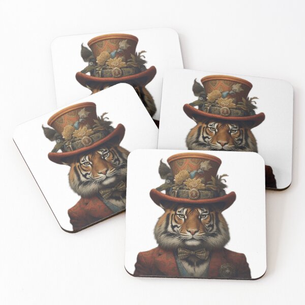 Item preview, tiger with hat and suit designed and sold by DreamscapePixel.