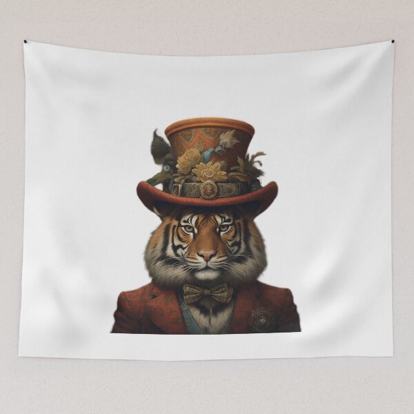Item preview, tiger with hat and suit designed and sold by DreamscapePixel.