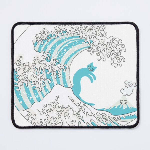 Item preview, Psychodelic Kunagawa Surfer Cat designed and sold by BoutiqueEggWhi.