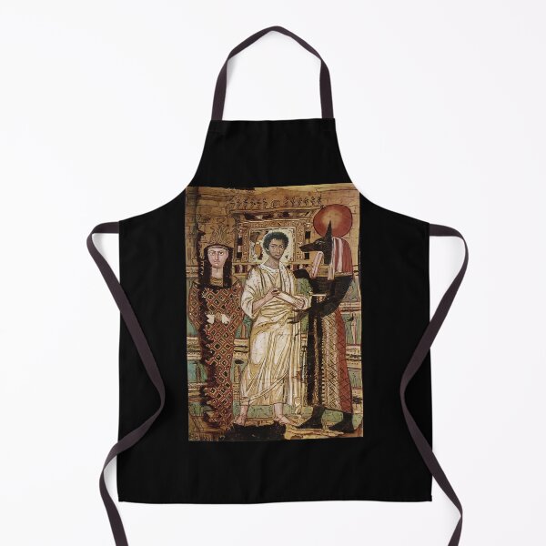 Item preview, Egyptian Greco-Roman Period funerary shroud, showing Anubis, Osiris and the deceased designed and sold by thienkhai6.