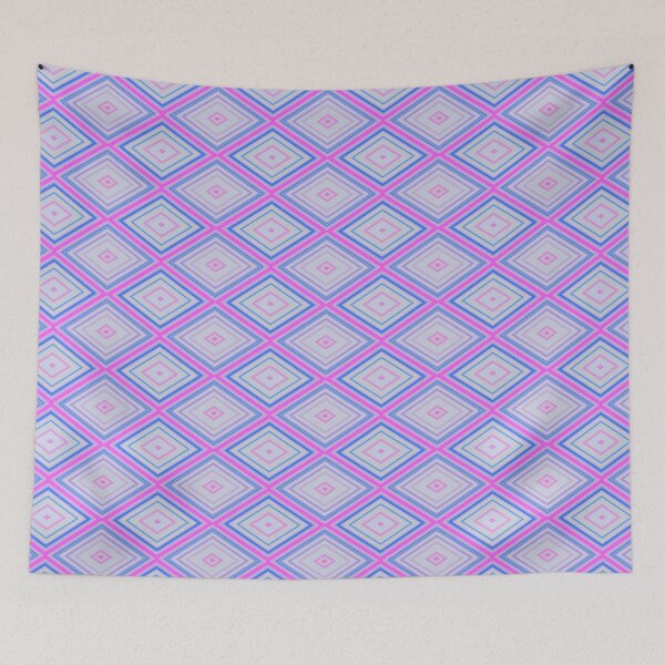 Item preview, Pink and blue Tile Pattern designed and sold by bradm50.