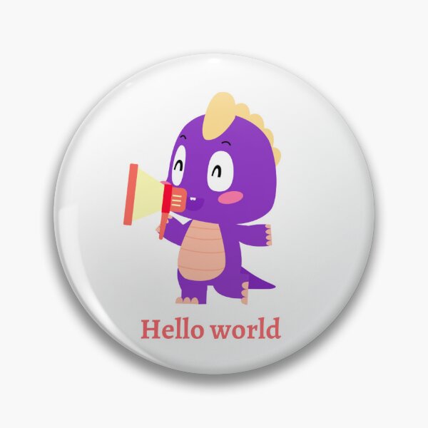 Item preview, Dinosaur - Hello world designed and sold by NadjasClothing.