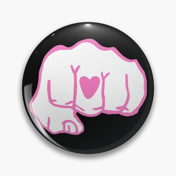 Item preview, YB Black Heart Fist (PINK) designed and sold by sarascoprox.
