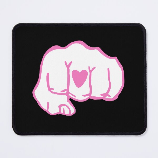 Item preview, YB Black Heart Fist (PINK) designed and sold by sarascoprox.