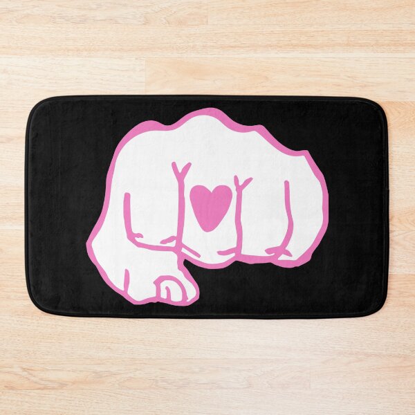 Item preview, YB Black Heart Fist (PINK) designed and sold by sarascoprox.