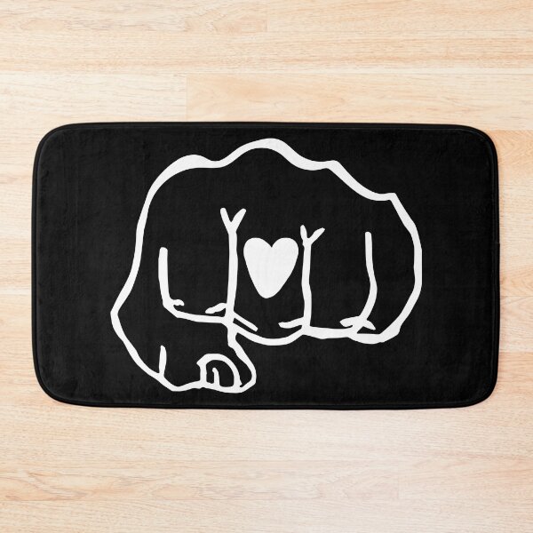 Item preview, YB Black Heart Fist (white transparent) designed and sold by sarascoprox.
