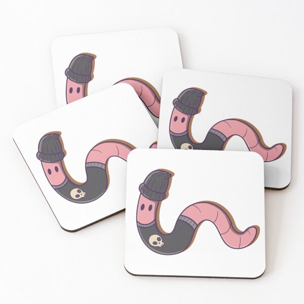 Item preview, Worm With A Mustache Sticker designed and sold by Robert-bh.