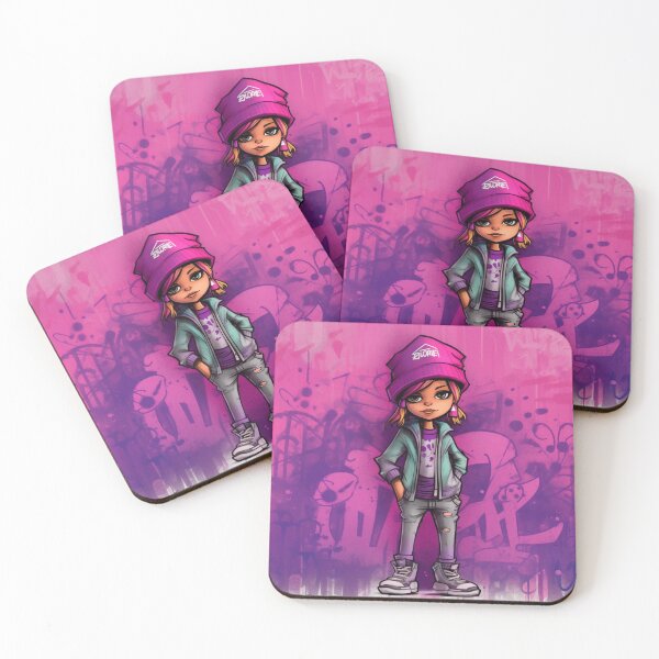 Item preview, graffiti girl in sketchbook style designed and sold by nolutsch.
