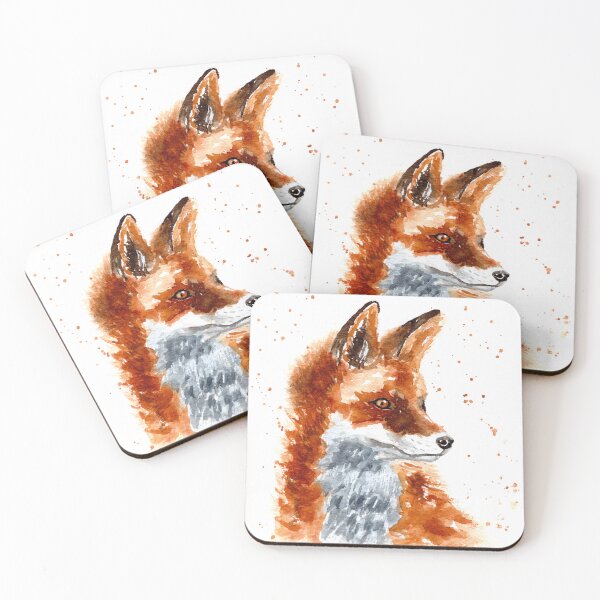 Item preview, Fox - Loose Watercolour Art designed and sold by DinkyBeavers.