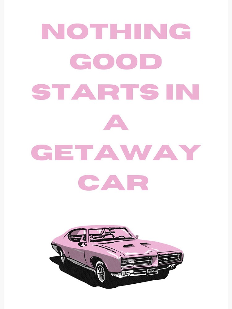 Getaway Car Red Taylor Swift Digital Art Print