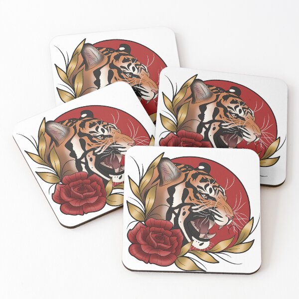 Item preview, Neo-Traditional Tiger designed and sold by Xyluxus.