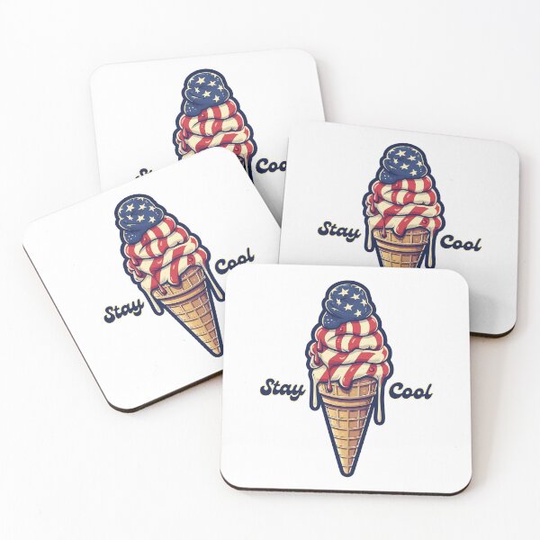 Item preview, Stay Cool USA Flag Ice Cream designed and sold by wilfortes.