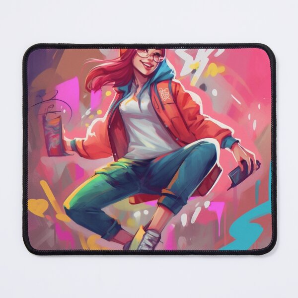 Item preview, graffiti girl in sketchbook style designed and sold by nolutsch.