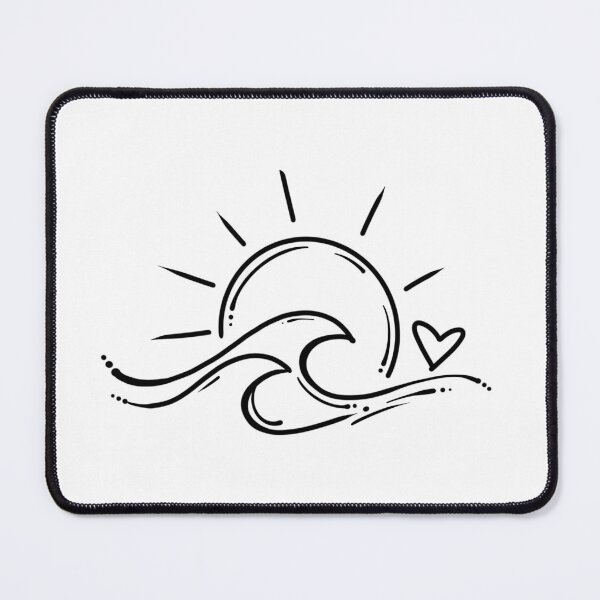 Item preview, Sun Wave Heart designed and sold by CuteTattoo.