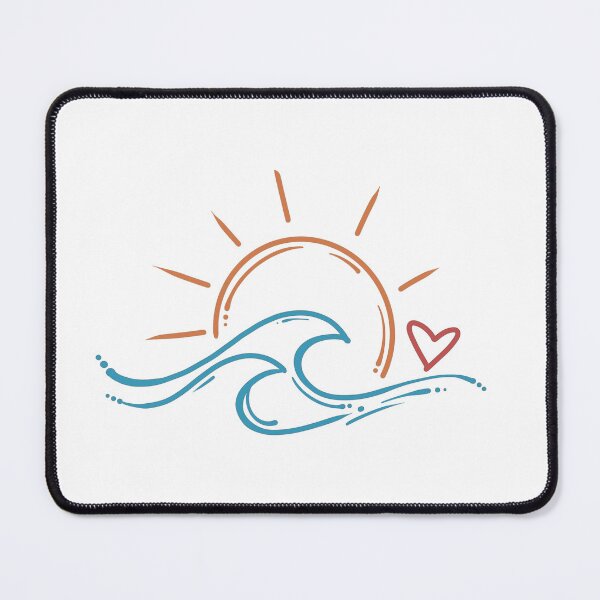 Item preview, Sun Wave Heart designed and sold by CuteTattoo.