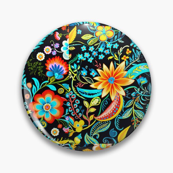 Item preview, Colorful boho flower art designed and sold by Earth Nature Creations.