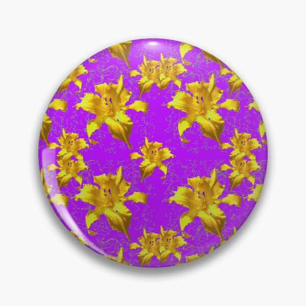 Artikelvorschau, GOLDEN LILIEN GARTEN FLORAL ABSTRAKT LILA KUNST entworfen und verkauft von sharlesart.