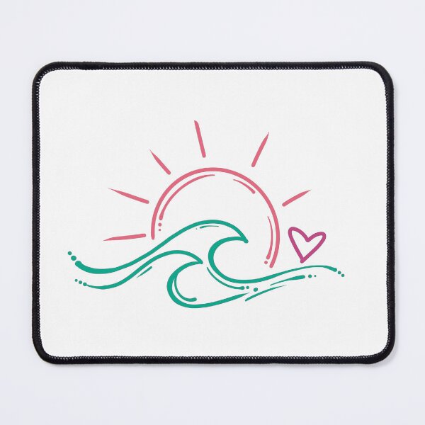 Item preview, Sun Wave Heart designed and sold by CuteTattoo.