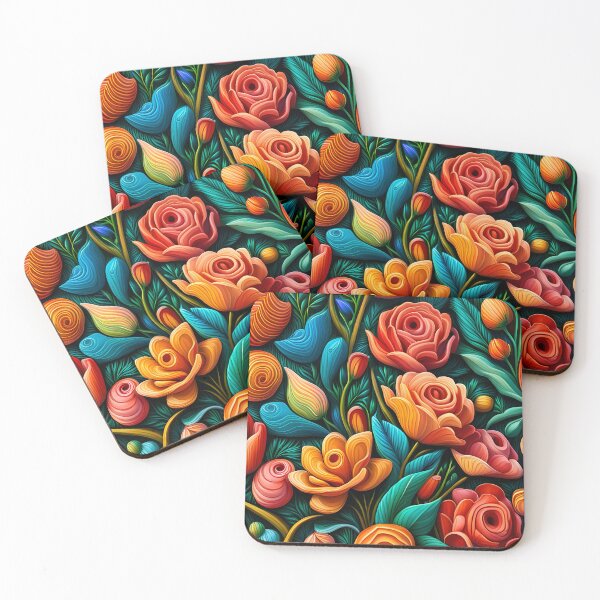 Item preview, Rose flower background with carved effect  designed and sold by hadleysheart.