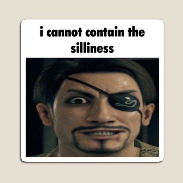 Item preview, Majima Cannot Contain His Silliness  designed and sold by MerikuroCreates.