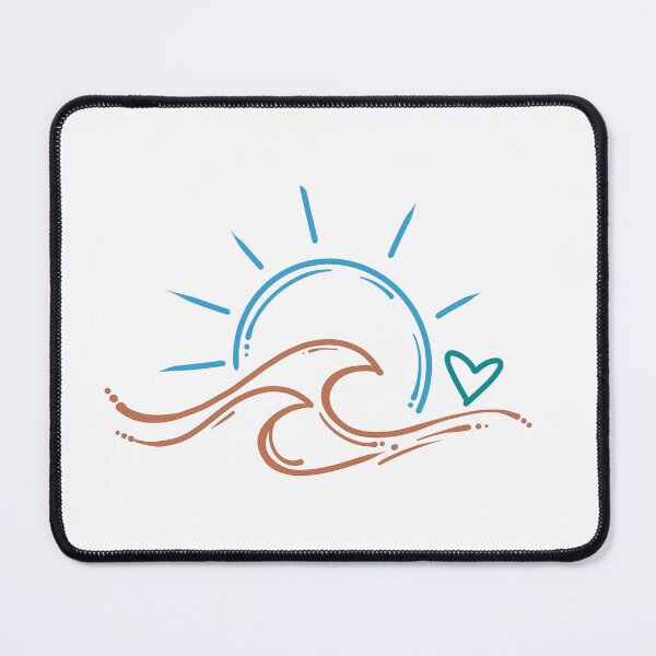 Item preview, Sun Wave Heart designed and sold by CuteTattoo.