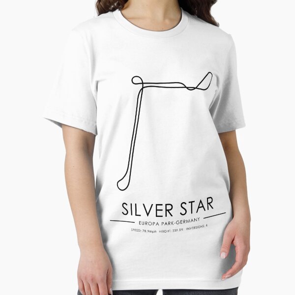 Item preview, Silver Star Minimalistic Rollercoaster Layout designed and sold by Aestheticoasters.