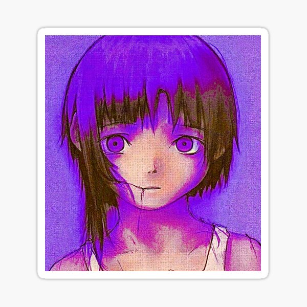 Item preview, Lain Purple Aesthetic  designed and sold by MerikuroCreates.