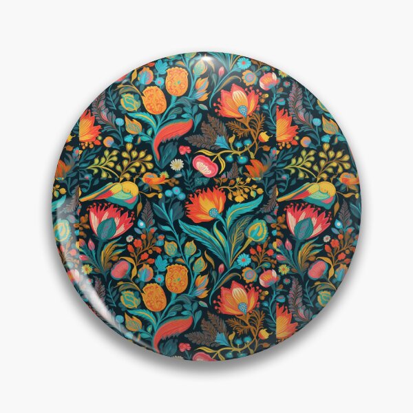 Item preview, Colorful boho flower art designed and sold by Earth Nature Creations.