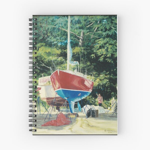 Item preview, Sailboat Under Repair designed and sold by OlympiaBianchi.