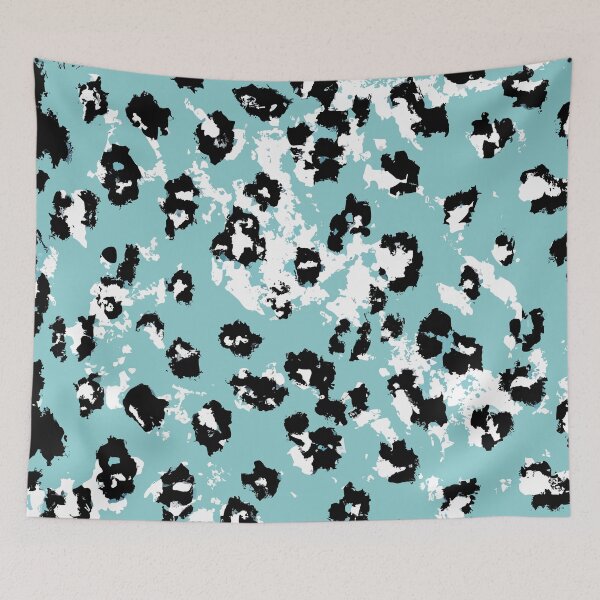 Item preview, Pale Blue / Turquoise Leopard Pattern designed and sold by SamJanner.