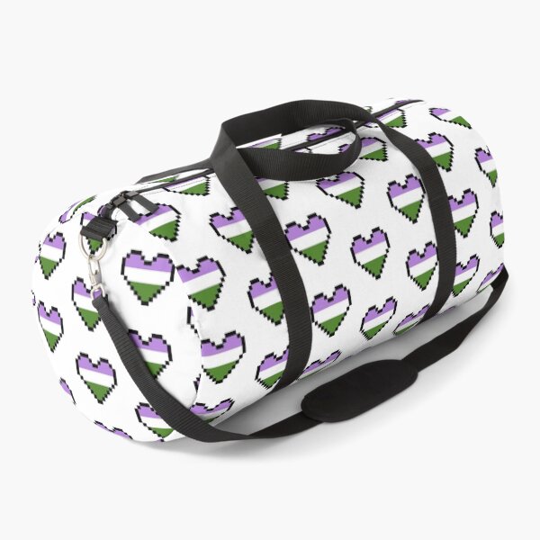 Item preview, Heart flag from Genderqueer community pixel art white background designed and sold by Axel-Speed.
