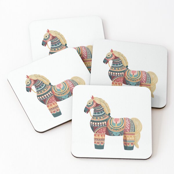 Item preview, Folk art horse  designed and sold by Pommallina.