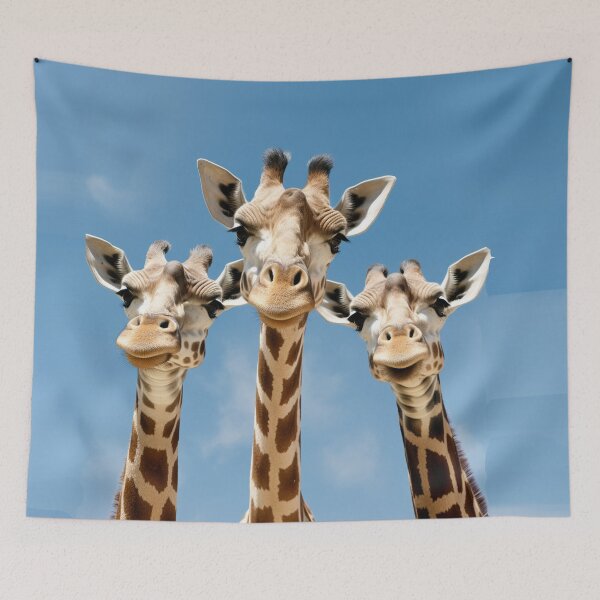 Item preview, Curious funny Giraffe looking peeping staring peeking standing on in inside out of through window view designed and sold by zand-n-zive.