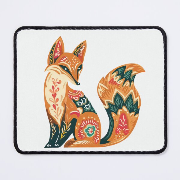 Item preview, Folk art fox designed and sold by Pommallina.