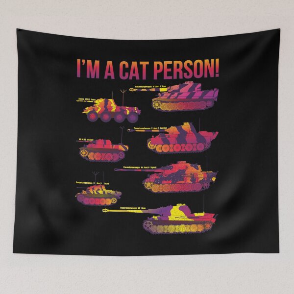 Item preview, im a cat person! in the style of synth wave designed and sold by FAawRay.