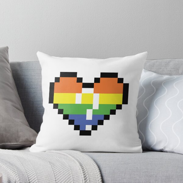 Item preview, Bandera corazón de la Comunidad Questioning pixel art fondo blanco designed and sold by Axel-Speed.