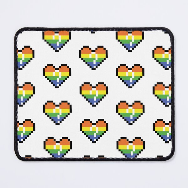 Item preview, Heart flag from Questioning community pixel art white background designed and sold by Axel-Speed.