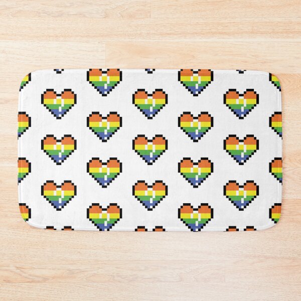 Item preview, Heart flag from Questioning community pixel art white background designed and sold by Axel-Speed.