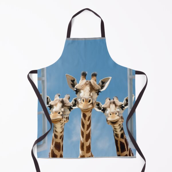 Item preview, Curious funny Giraffe looking peeping staring peeking standing on in inside out of through window view designed and sold by zand-n-zive.