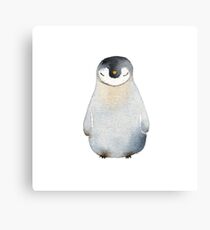Cute animal No.2 Shy Penguin Metal Print