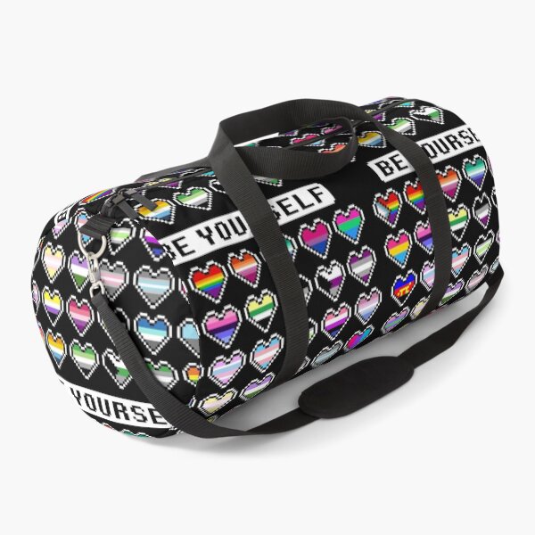 Item preview, LGBTQ+ community flags pixel art black background designed and sold by Axel-Speed.