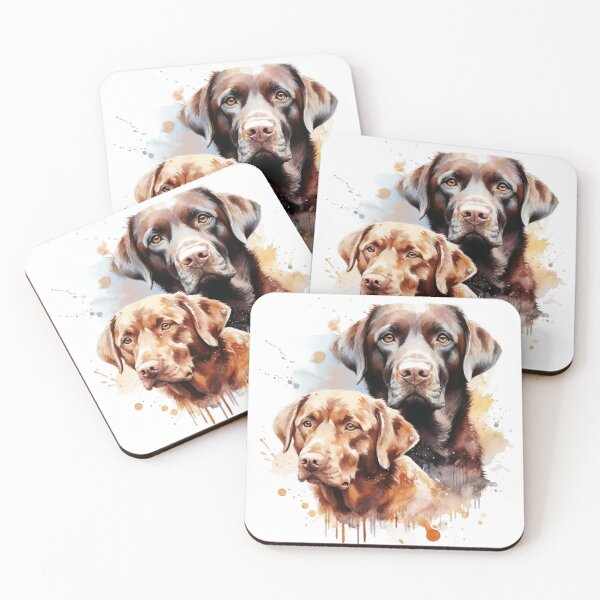Artikelvorschau, Porträt eines Labrador Retrievers entworfen und verkauft von MixedInkByV.