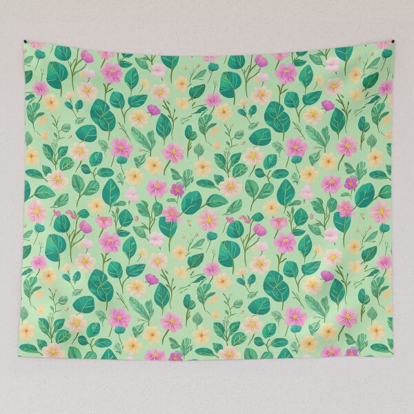 Item preview, Vintage Floral Pattern in Watercolor Style designed and sold by EBESIGN.