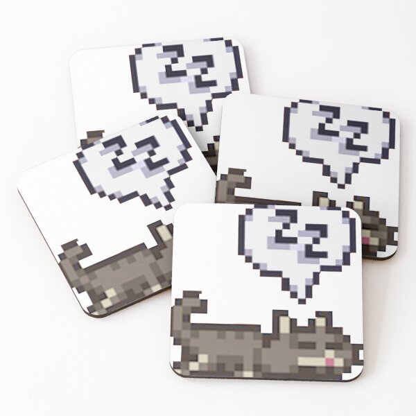 Item preview, Stardew Valley Sleeping Cat Sploot designed and sold by SaltSavoryScot.