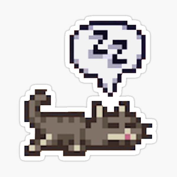 Aperçu de l'œuvre Sploot de chat endormi de Stardew Valley créée et vendue par SaltSavoryScot.