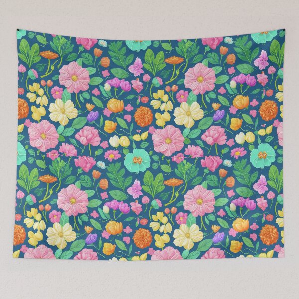 Item preview, Vintage Floral Pattern in Watercolor Style designed and sold by EBESIGN.