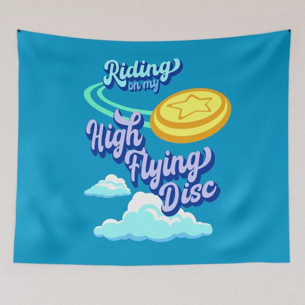 Item preview, Riding on my High-Flying Disc designed and sold by Ginny Gaura.