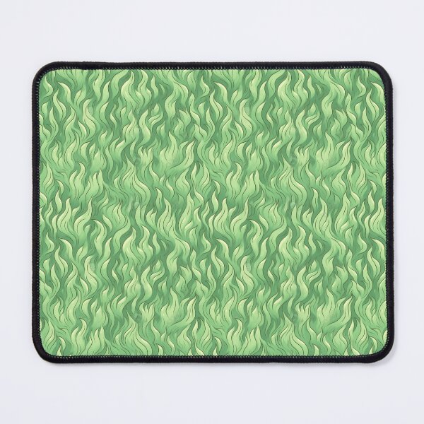 Item preview, Mystical Emerald Green flame Pattern designed and sold by LeilanisPrints.