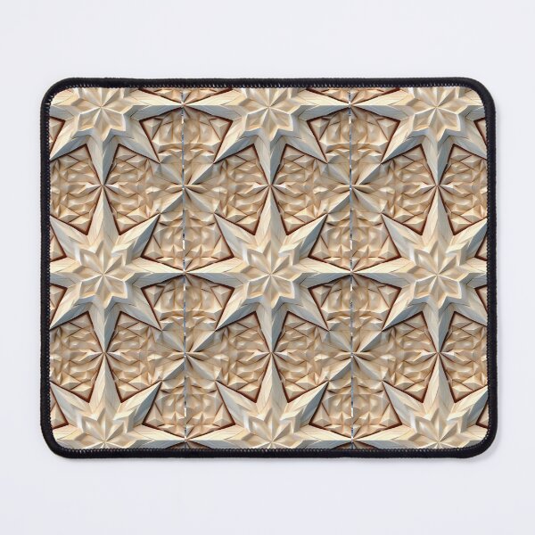 Item preview, Eight Pointed Star Shimmery Tan designed and sold by MiracleROLArt.