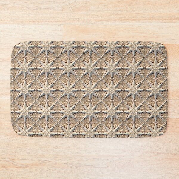 Item preview, Eight Pointed Star Shimmery Tan designed and sold by MiracleROLArt.